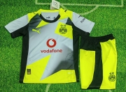 2526 Dortmund away kids Soccer Jersey